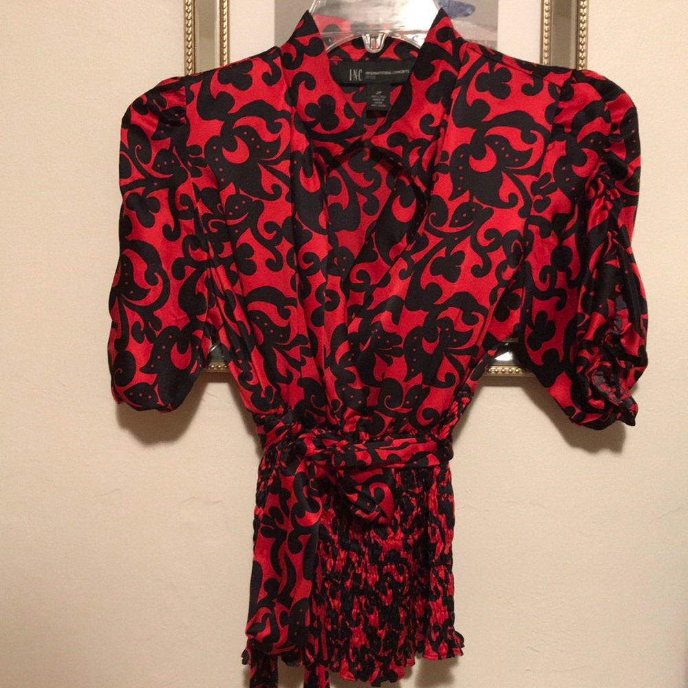 INC Silk Blouse